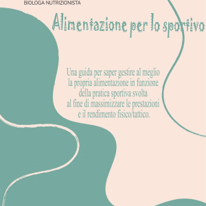 Alimentazione per lo sportivo